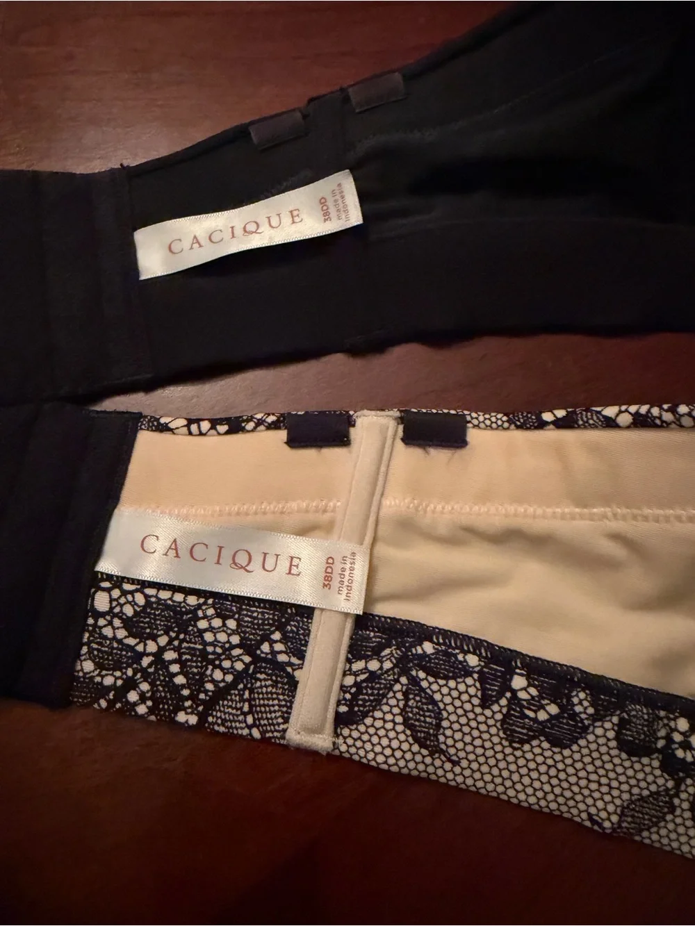Lane Bryant Cacique Strapless Plunge multiway bra lot size 38DD